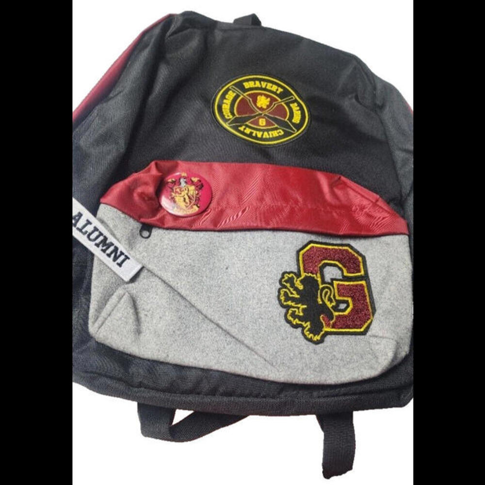 Harry Potter Gryffindor Bioworld Backpack Laptop Bag Black/Red